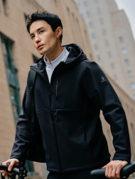 Демисезонная куртка KELME Hooded Fleece-lined Knit Cardigan Black