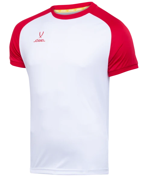 Футболка игровая JOGEL CAMP Reglan Jersey, белый/красный, детский