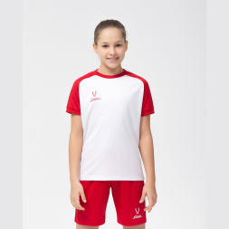 Футболка игровая JÖGEL CAMP Reglan Jersey, белый/красный, детский