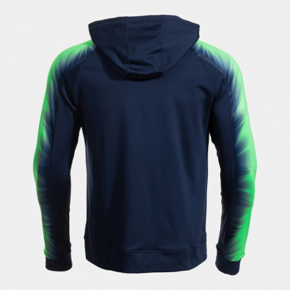 CHAQUETA CON CAPUCHA ELITE XI MARINO VERDE FLUOR