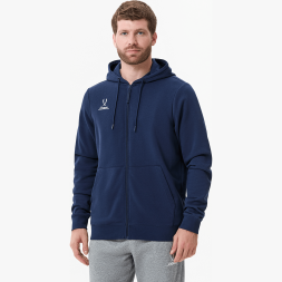 Худи на молнии JÖGEL ESSENTIAL Cotton Zip Hoodie, темно-синий