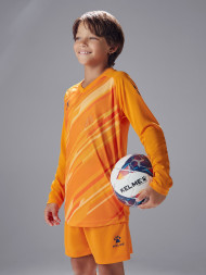 Детская вратарская форма KELME Long Sleeve Goalkeeper Suit Orange