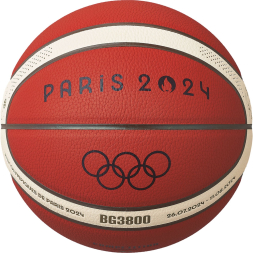 Мяч баск. MOLTEN B7G3800-2S4F Paris 2024 р.7, FIBA Appr, синт.комп.кожа (ПУ),12 пан, кор-беж-чер