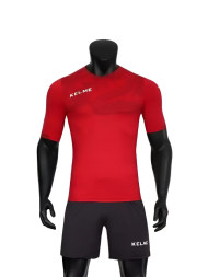 Детская футбольная форма KELME Short Sleeve Football Set Kids (Red/Dark Grey)