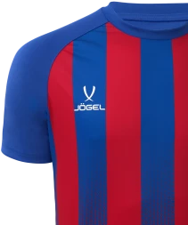 Футболка игровая JOGEL CAMP Striped Jersey, красный/синий, детский