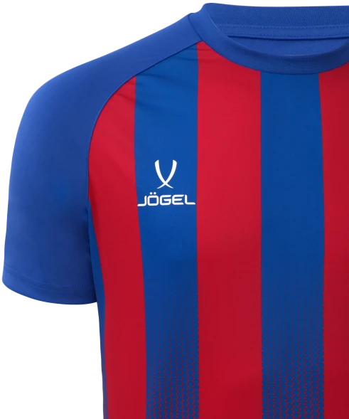 Футболка игровая JOGEL CAMP Striped Jersey, красный/синий, детский