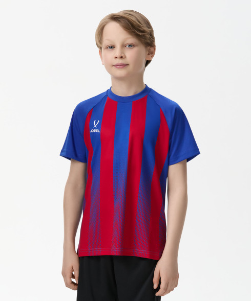 Футболка игровая JOGEL CAMP Striped Jersey, красный/синий, детский