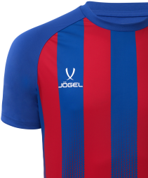 Футболка игровая JOGEL CAMP Striped Jersey, красный/синий, детский