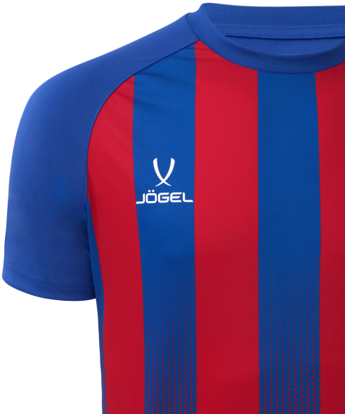 Футболка игровая JOGEL CAMP Striped Jersey, красный/синий, детский