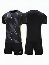Футбольная форма KELME Short-Sleeved Football Suit Black