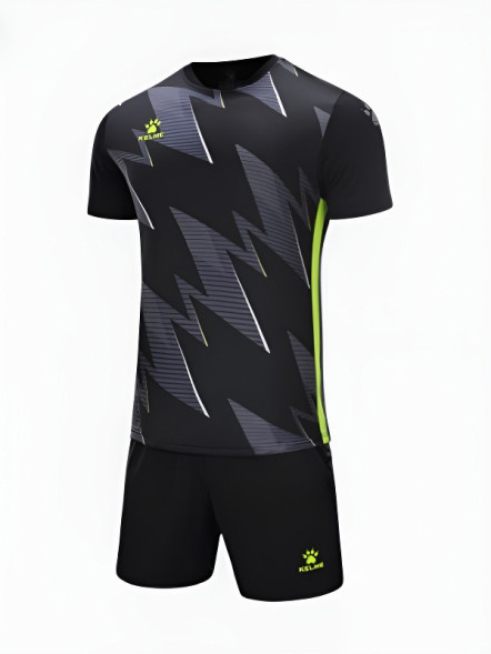 Футбольная форма KELME Short-Sleeved Football Suit Black