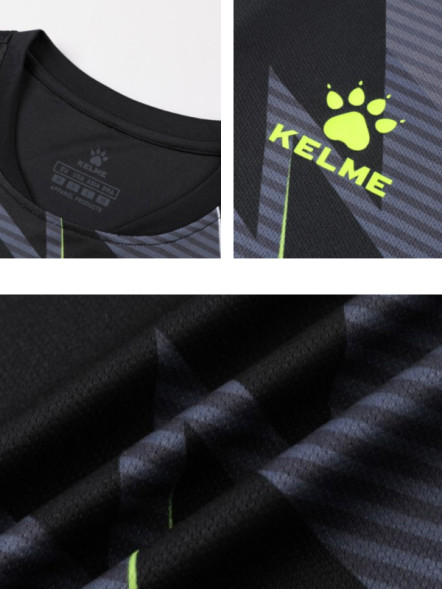Футбольная форма KELME Short-Sleeved Football Suit Black