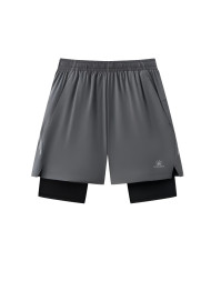 Шорты KELME Woven Shorts (Faux Two-Piece) Dark Grey