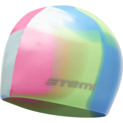 Шапочка для плавания Atemi, мультиколор, силикон., MC205