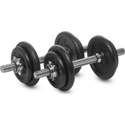 Гантели разборные Atemi 2х7,5 кг, цвет черный , ADS06O, гриф 2 шт,диски 2кгХ 4 шт, 1кгХ 4шт