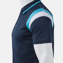 ПОЛО С КОРОТКИМ РУКАВОМ TERRA ТЕМНО-СИНИЙ ТУРКУАЗ ФЛУОРЕСЦЕНТНЫЙ