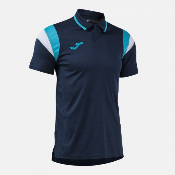 ПОЛО С КОРОТКИМ РУКАВОМ TERRA ТЕМНО-СИНИЙ ТУРКУАЗ ФЛУОРЕСЦЕНТНЫЙ