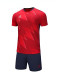 Футбольная форма KELME Short-Sleeved Football Suit (Red/Dark Blue)
