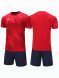 Футбольная форма KELME Short-Sleeved Football Suit (Red/Dark Blue)