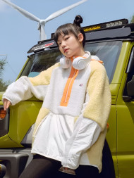 Худи KELME Half Cardigan Sweater (Yellow/White)