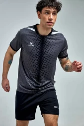 Футбольная форма KELME Short Sleeve Football Uniform (Dark Grey/Black)