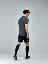 Футбольная форма KELME Short Sleeve Football Uniform (Dark Grey/Black)