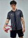 Футбольная форма KELME Short Sleeve Football Uniform (Dark Grey/Black)