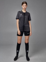 Футбольная форма KELME Short Sleeve Football Uniform (Dark Grey/Black)