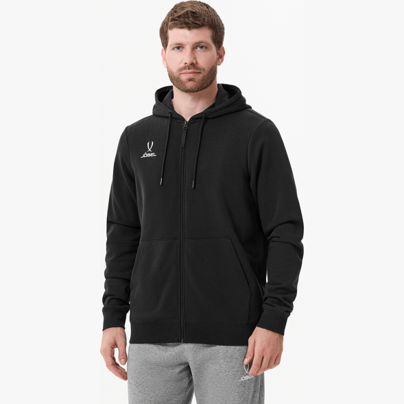Худи на молнии JOGEL ESSENTIAL Cotton Zip Hoodie, черный