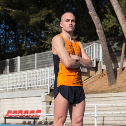 Майка на бретельках ELITE VIII Черный-оранжевый