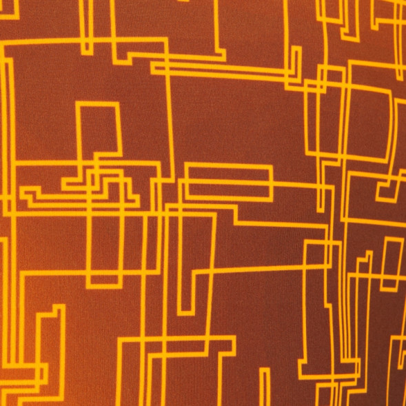 Майка на бретельках ELITE VIII Черный-оранжевый