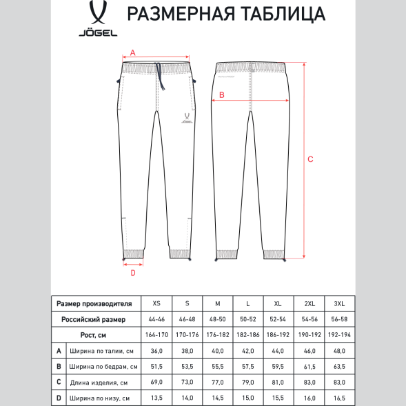 Брюки ветрозащитные JOGEL DIVISION PerFormPROOF Rain Pants, черный
