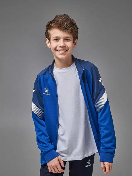 Детская олимпийка KELME Children's Knitted Jacket Blue