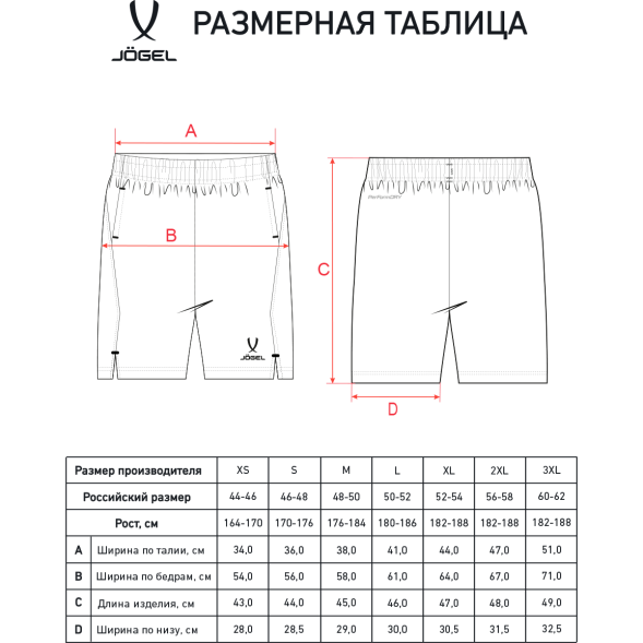 Шорты тренировочные c карманами JÖGEL PREMIER PerFormDRY Training Shorts, темно-синий