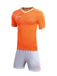 Детская футбольная форма KELME Short Sleeve Football Set Kids (Orange/White)