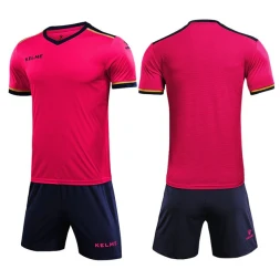 Детская футбольная форма KELME Football Suit (Pink/Dark Blue)