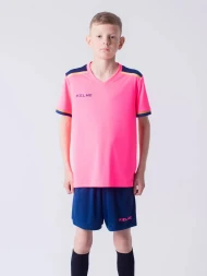 Детская футбольная форма KELME Football Suit (Pink/Dark Blue)