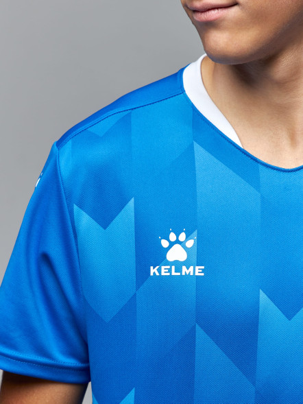 Футбольная форма KELME Short-Sleeved Football Suit Blue