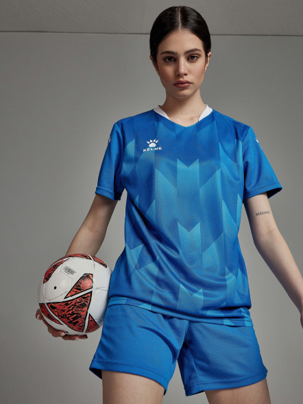 Футбольная форма KELME Short-Sleeved Football Suit Blue