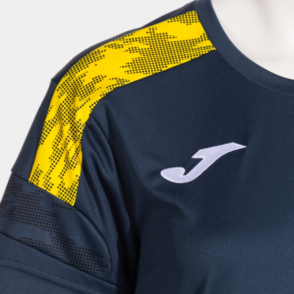 Футболка JOMA CAMISETA MANGA CORTA CHAMPIONSHIP VIII DARK NAVY AMARILLO