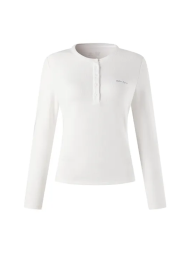 Женский лонгслив KELME Crew Neck Long-Sleeved T-Shirt Ivory White