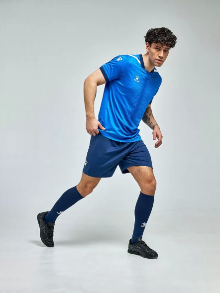 Футбольная форма KELME Short Sleeve Football Uniform (Blue/Dark Blue)