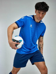 Футбольная форма KELME Short Sleeve Football Uniform (Blue/Dark Blue)