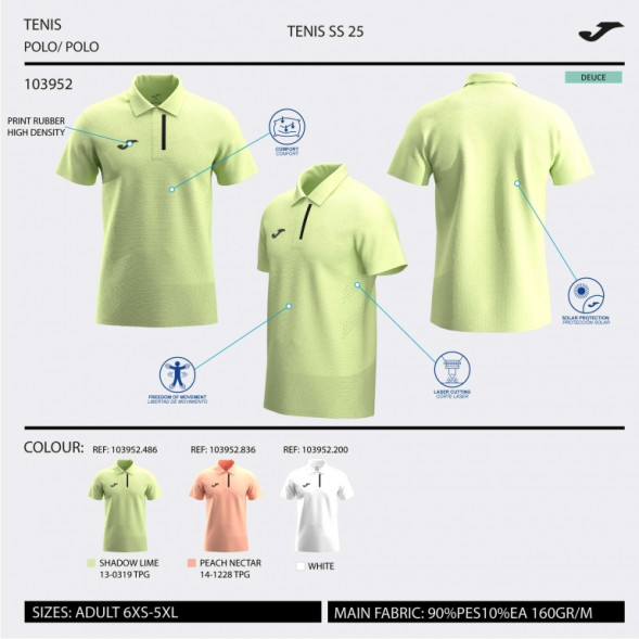 Поло для тенниса JOMA CHALLENGE  