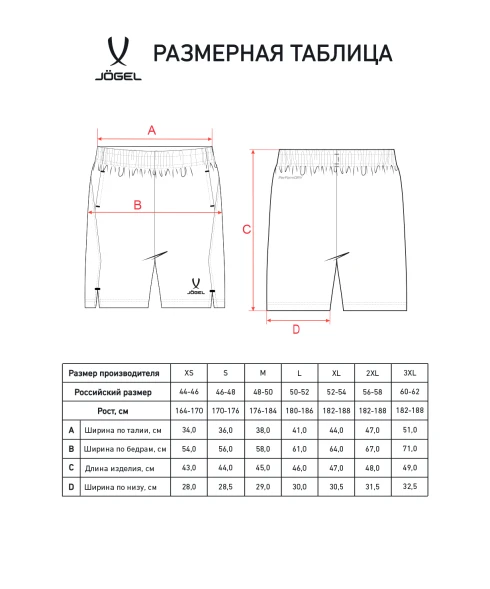 Шорты тренировочные c карманами JÖGEL PREMIER PerFormDRY Training Shorts