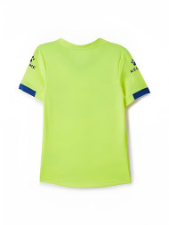 Детская футбольная форма KELME Short Sleeve Football Set Kids (Citric/Blue)