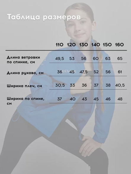 Детская ветровка KELME Children's Raincoat Blue