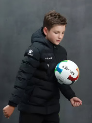 Детский пуховик KELME Middle-Long Down Jacket Kids Black