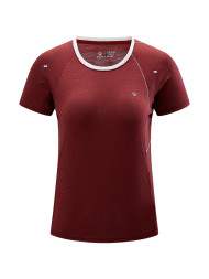 Футболка KELME Crew Neck Short-sleeved T-shirt Burgundy