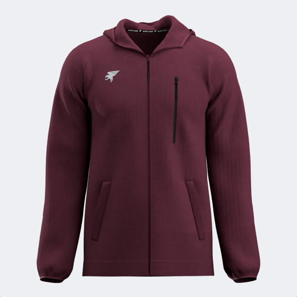 CHAQUETA CON CAPUCHA MYSTIC BURDEOS